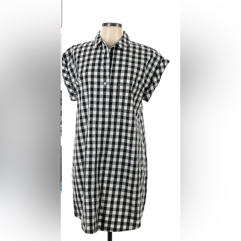 Jcrew gingham shirt dress